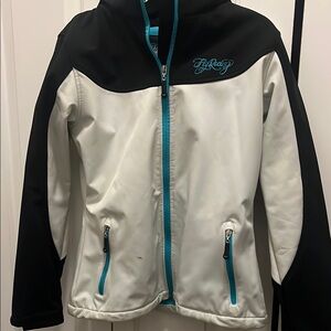 Fly Racing Women’s Black and White Zip-Up Jacket